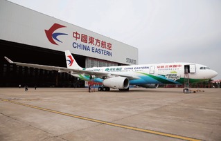 东航 绿地集团号 彩绘飞机投入商业运行